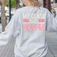 Theatre School Drama Class Musical Theater Drama Teacher Women's Sweatshirt Back Print Ash Theatre School Drama Class Musical Theater Drama Teacher Women's Sweatshirt Back Print Ash