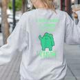 Autism Awareness Neurodiversity Teacher Frog I May Have A Touch Of The Tism Neurodivergent Small Women's Sweatshirt Back Print Ash