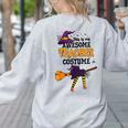 This Is My Awesome Teacher Costume Halloween Witch Women's Sweatshirt Back Print Ash This Is My Awesome Teacher Costume Halloween Witch Women's Sweatshirt Back Print Ash