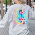 Back To School Eighth 8th Grade Tie Dye Typography Teacher Women's Sweatshirt Back Print Ash Back To School Eighth 8th Grade Tie Dye Typography Teacher Women's Sweatshirt Back Print Ash