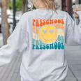 Back To School Groovy Smile Preschool Teachers Students Kids Women's Sweatshirt Back Print Ash Back To School Groovy Smile Preschool Teachers Students Kids Women's Sweatshirt Back Print Ash