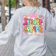 Back To School Kindergarten Preppy Teacher Girl Women's Sweatshirt Back Print Ash