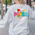 Back To School Para For Men Women Teacher Women's Sweatshirt Back Print Ash Back To School Para For Men Women Teacher Women's Sweatshirt Back Print Ash