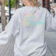 Back To School Progress Over Perfection Motivational Teacher Women's Sweatshirt Back Print Ash