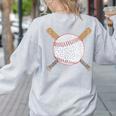 Baseball Happy Dot Day Shirts For Kids Men Women Teacher Women's Sweatshirt Back Print Ash Baseball Happy Dot Day Shirts For Kids Men Women Teacher Women's Sweatshirt Back Print Ash