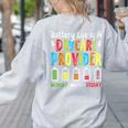 Battery Life Of Daycare Provider Childcare Teacher Women's Sweatshirt Back Print Ash