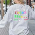 Battery Life Of A School Teacher Monday To Friday For Men Women Women's Sweatshirt Back Print Ash