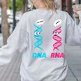 Biology Teacher DNA RNA Student Science Biologist Men Women Women's Sweatshirt Back Print Ash Biology Teacher DNA RNA Student Science Biologist Men Women Women's Sweatshirt Back Print Ash