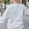 Blues Music Band Lover Vintage Guitar Teacher Blues Women's Sweatshirt Back Print Ash