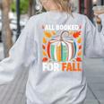All Booked For Fall Book Pumpkin Autumn Thanksgiving Teacher Women's Sweatshirt Back Print Ash All Booked For Fall Book Pumpkin Autumn Thanksgiving Teacher Women's Sweatshirt Back Print Ash