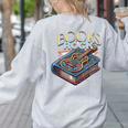 Books Rock Rock'n Roll Science Of Reading Teachers Guitar Women's Sweatshirt Back Print Ash Books Rock Rock'n Roll Science Of Reading Teachers Guitar Women's Sweatshirt Back Print Ash