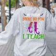 My Broom Broke So Now I Teach Teacher Witch Halloween Women's Sweatshirt Back Print Ash My Broom Broke So Now I Teach Teacher Witch Halloween Women's Sweatshirt Back Print Ash