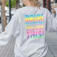 Bruh It's Test Day You Got This Funny Teacher Women's Sweatshirt Back Print Ash Bruh It's Test Day You Got This Funny Teacher Women's Sweatshirt Back Print Ash