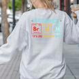 Bruh Science Like Magic But Real Teachers Students Scientist Women's Sweatshirt Back Print Ash