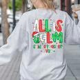 All Calm Said No Teacher Teacher Christmas Lights Women's Sweatshirt Back Print Ash All Calm Said No Teacher Teacher Christmas Lights Women's Sweatshirt Back Print Ash