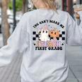 You Cant Scare Me I Teach First Grade Teacher Halloween Women's Sweatshirt Back Print Ash You Cant Scare Me I Teach First Grade Teacher Halloween Women's Sweatshirt Back Print Ash