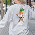 Carrate Karate Carrot Student Teacher Trainee Trainor Women's Sweatshirt Back Print Ash