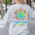 Celebrate Diversity Everyday Teachers & School Student Women's Sweatshirt Back Print Ash Celebrate Diversity Everyday Teachers & School Student Women's Sweatshirt Back Print Ash