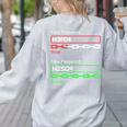 Chemist Science Teacher Student Chemistry Women's Sweatshirt Back Print Ash