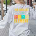 Chemistry Teacher Element Science Student Chemist Women's Sweatshirt Back Print Ash Chemistry Teacher Element Science Student Chemist Women's Sweatshirt Back Print Ash