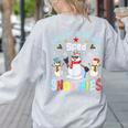 Chillin With My Sped Snowmies Teacher Student Christmas Women's Sweatshirt Back Print Ash Chillin With My Sped Snowmies Teacher Student Christmas Women's Sweatshirt Back Print Ash