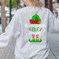 Christmas Kindergarten Elf Squad Teacher Student Women's Sweatshirt Back Print Ash Christmas Kindergarten Elf Squad Teacher Student Women's Sweatshirt Back Print Ash