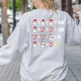 Christmas Math Quiz Teacher Equation Math Teacher Women's Sweatshirt Back Print Ash Christmas Math Quiz Teacher Equation Math Teacher Women's Sweatshirt Back Print Ash