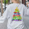 Christmas Tree Made Of Crayons School Teacher Life Student Women's Sweatshirt Back Print Ash Christmas Tree Made Of Crayons School Teacher Life Student Women's Sweatshirt Back Print Ash