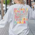 My Class Is Full Of Treble Makers Funny Music Teacher Groovy Men Women Girls Kids Women's Sweatshirt Back Print Ash My Class Is Full Of Treble Makers Funny Music Teacher Groovy Men Women Girls Kids Women's Sweatshirt Back Print Ash