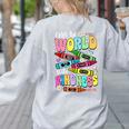 Color The World With Kindness Teacher Back To School Women's Sweatshirt Back Print Ash Color The World With Kindness Teacher Back To School Women's Sweatshirt Back Print Ash