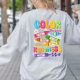 Color The World With Kindness Teachers Back To School Women's Sweatshirt Back Print Ash Color The World With Kindness Teachers Back To School Women's Sweatshirt Back Print Ash