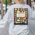 Composition Notebook Costume Teacher Matching Halloween Book Women's Sweatshirt Back Print Ash Composition Notebook Costume Teacher Matching Halloween Book Women's Sweatshirt Back Print Ash
