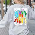 Cool Artist For Men Women Painter Art Teacher Paint Artists Women's Sweatshirt Back Print Ash