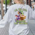 All The Cool Dragons Are Reading Dragon Teacher Women's Sweatshirt Back Print Ash All The Cool Dragons Are Reading Dragon Teacher Women's Sweatshirt Back Print Ash