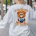 All The Cool Lions Are Reading Lion Teacher Men Women Kids Women's Sweatshirt Back Print Ash