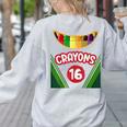 Crayon Box Fun Teacher Student Crayon Squad Halloween 2023 Women's Sweatshirt Back Print Ash Crayon Box Fun Teacher Student Crayon Squad Halloween 2023 Women's Sweatshirt Back Print Ash