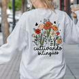 Cultivando Bilingues Dual Language Crew Bilingual Teacher Men Women Girls Kids Women's Sweatshirt Back Print Ash Cultivando Bilingues Dual Language Crew Bilingual Teacher Men Women Girls Kids Women's Sweatshirt Back Print Ash