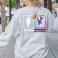 Cute Art Teacher Magical Dabbing Unicorn Artist Women's Sweatshirt Back Print Ash Cute Art Teacher Magical Dabbing Unicorn Artist Women's Sweatshirt Back Print Ash