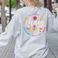 Cute Chaos Coordinator Teacher First Day Of School Women's Sweatshirt Back Print Ash Cute Chaos Coordinator Teacher First Day Of School Women's Sweatshirt Back Print Ash