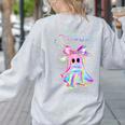 Cute Ghost Book Reading Halloween Teacher Top Girls Women Women's Sweatshirt Back Print Ash Cute Ghost Book Reading Halloween Teacher Top Girls Women Women's Sweatshirt Back Print Ash
