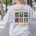 Cute Halloween Teacher Women's Sweatshirt Back Print Ash Cute Halloween Teacher Women's Sweatshirt Back Print Ash