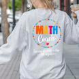 Cute Math Coach Teacher Mathematical Nerd School Women's Sweatshirt Back Print Ash Cute Math Coach Teacher Mathematical Nerd School Women's Sweatshirt Back Print Ash