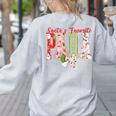 Cute Santas Favorite Para Christmas Paraprofessional Teacher Women's Sweatshirt Back Print Ash Cute Santas Favorite Para Christmas Paraprofessional Teacher Women's Sweatshirt Back Print Ash