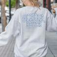 Cute Wildflower School Psych Teacher School Psychologist Women's Sweatshirt Back Print Ash Cute Wildflower School Psych Teacher School Psychologist Women's Sweatshirt Back Print Ash
