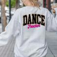 Dance Teacher Leopard Dancing Life Girls Women Dancer Women's Sweatshirt Back Print Ash Dance Teacher Leopard Dancing Life Girls Women Dancer Women's Sweatshirt Back Print Ash