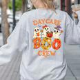 Daycare Boo Crew Halloween Spooky Costume For Teacher Women's Sweatshirt Back Print Ash