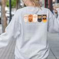 Daycare Teacher Halloween Infant Squad Spooky Childcare Fall Women's Sweatshirt Back Print Ash