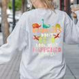 Dinosaurs Didnt Read Look What Happened To Them Teacher Women's Sweatshirt Back Print Ash Dinosaurs Didnt Read Look What Happened To Them Teacher Women's Sweatshirt Back Print Ash