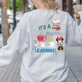 Disney Minnie Mouse Beautiful Day For Learning Teacher's Day Women's Sweatshirt Back Print Ash