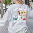 My Dog Ate My Lesson Plan Teacher Back To School Women's Sweatshirt Back Print Ash My Dog Ate My Lesson Plan Teacher Back To School Women's Sweatshirt Back Print Ash